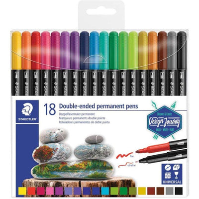 Staedtler 18 Double Ended Permanent Pens