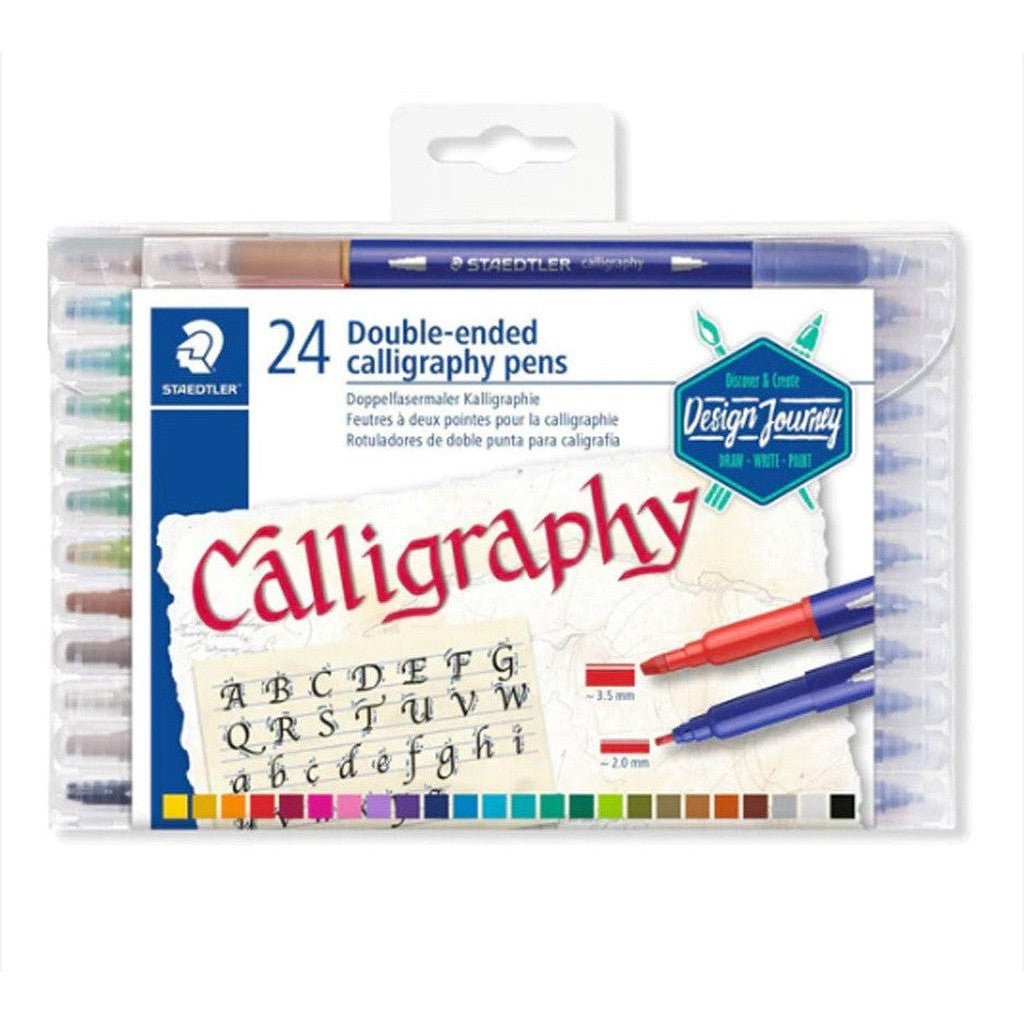 Staedtler 24 Double Ended Calligraphy Pens