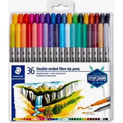 Staedtler 36 Double Ended Fibre Tip Pens