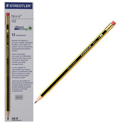 Staedtler Noris Pencil With Rubber Tip Box Of 12 - St-122-Hba-53