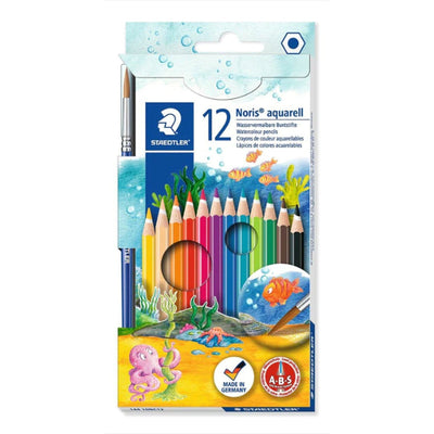 Staedtler Noris® Watercolour Pencils With Brush 12 Colors