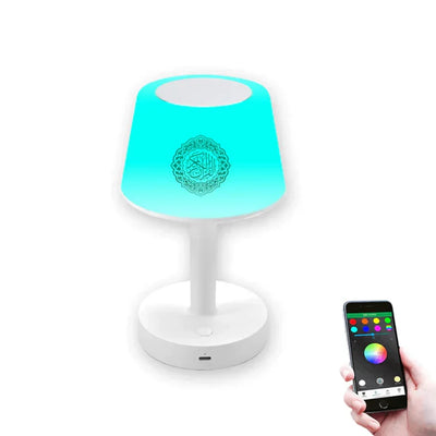 Table Lamp Quran Speaker – Bluetooth Wireless Quran Recitation & Multicolor LED Light