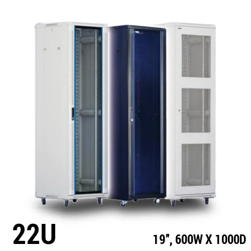 Toten AD Server Networking - 22U / 600 x 1000 x 1166mm / Black Cabinet