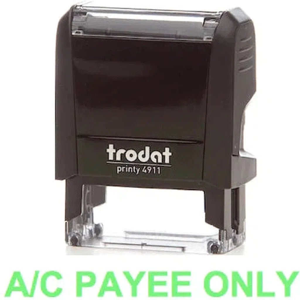 Trodat Printy 4911 Stamp "A-C Payee Only" - Green