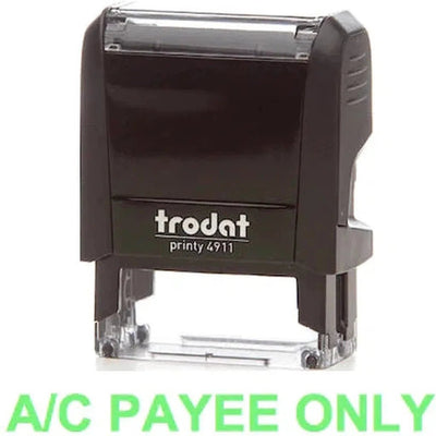 Trodat Printy 4911 Stamp "A-C Payee Only" - Green