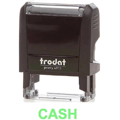Trodat Printy 4911 Stamp "Cash" - Green