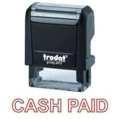 Trodat Printy 4911 Stamp "Cash Paid" - Red