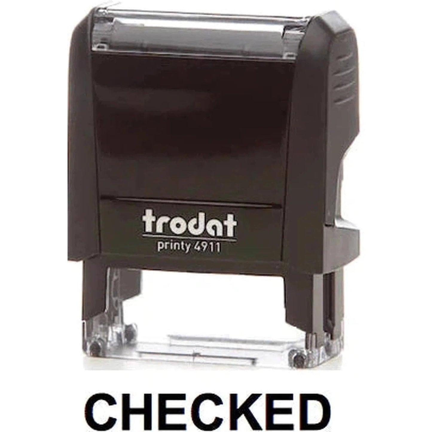 Trodat Printy 4911 Stamp "Checked" - Black