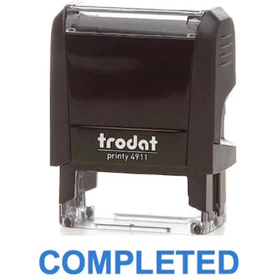 Trodat Printy 4911 Stamp "Completed" - Blue