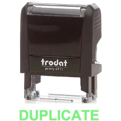 Trodat Printy 4911 Stamp "Duplicate" - Green