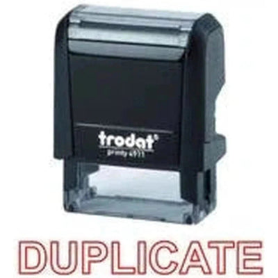 Trodat Printy 4911 Stamp "Duplicate" - Red