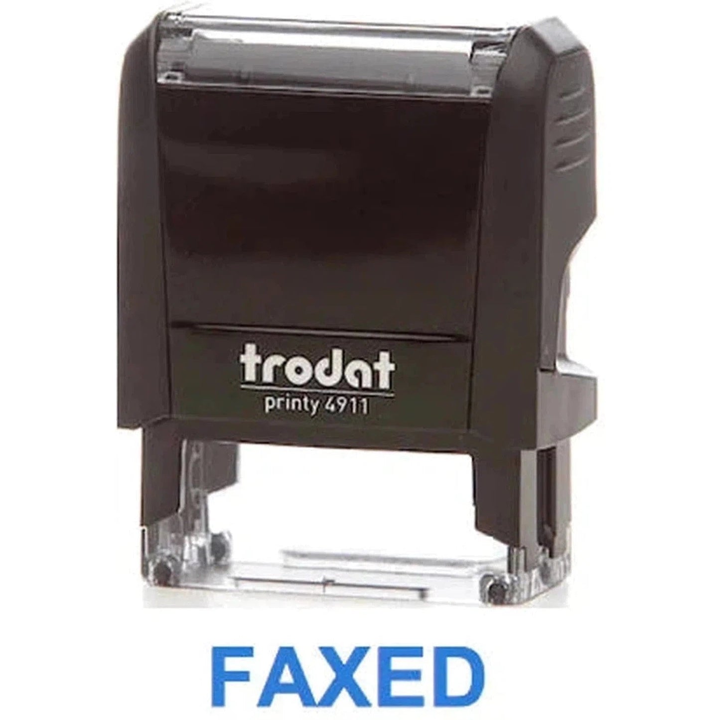 Trodat Printy 4911 Stamp "Faxed" - Blue