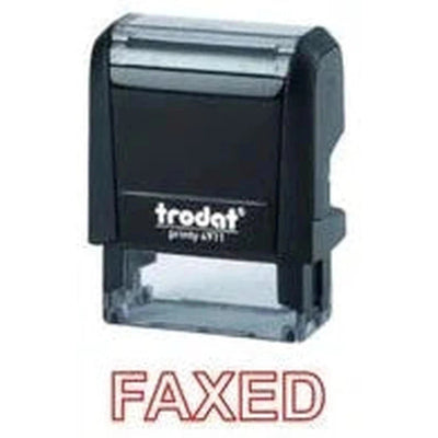 Trodat Printy 4911 Stamp "Faxed" - Red