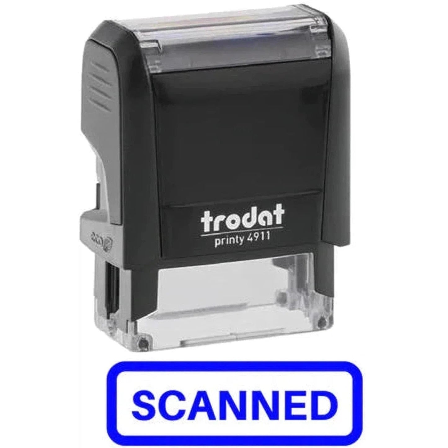 Trodat Printy 4911 Stamp "Scanned" - Blue