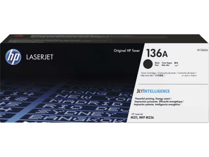 HP 136A Black Color - 1,150 Pages / Black Color / Toner Cartridge