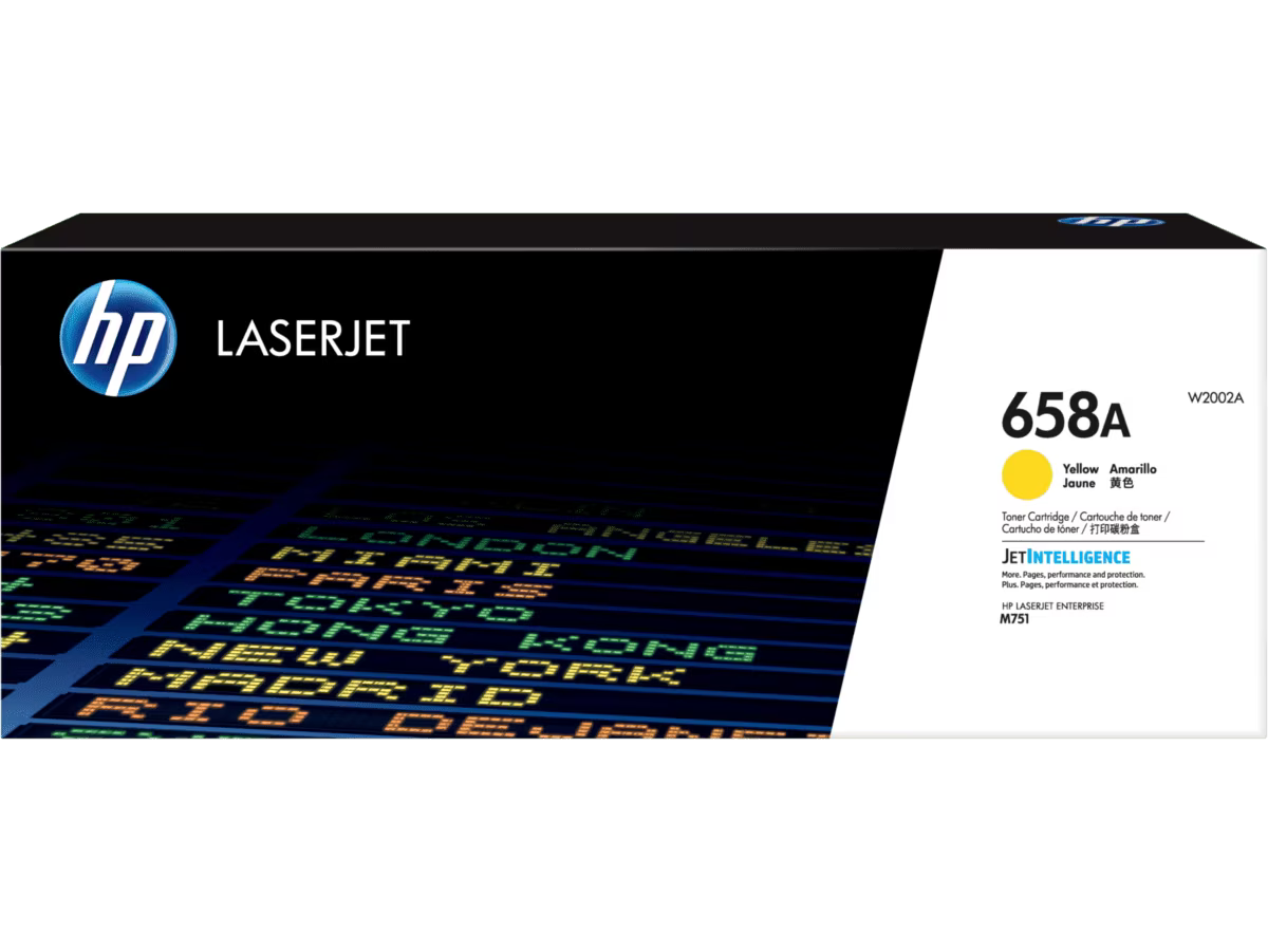 HP 658A Yellow Original LaserJet Toner Cartridge - 6000 Pages / Yellow Color / Toner Cartridge
