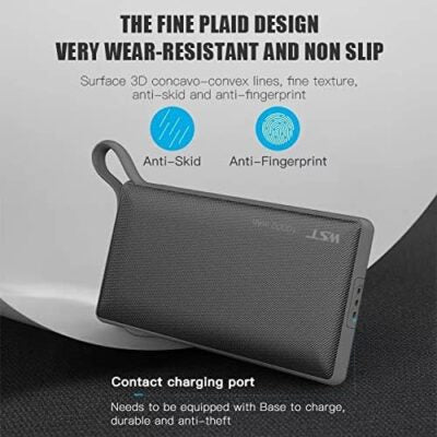 WST Magnetic Wireless Power Bank Docking Station 6 In 1 - Black