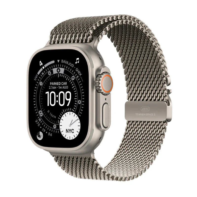 Apple Watch Ultra 3 - LTPO OLED / 64GB / 49mm / Bluetooth / Wi-Fi / Cellular / Large / Black Titanium Case with Black Milanese Loop