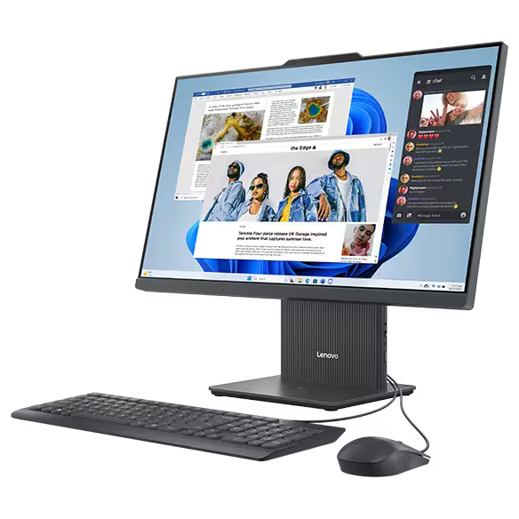 Lenovo IdeaCentre 27 Gen 9 AIO PC - i5 / 8GB / 512GB (NVMe M.2 SSD) / 27" FHD Non-Touch / Win 11 Pro / Arabic/English / 1YW / Cloud Grey - Desktop