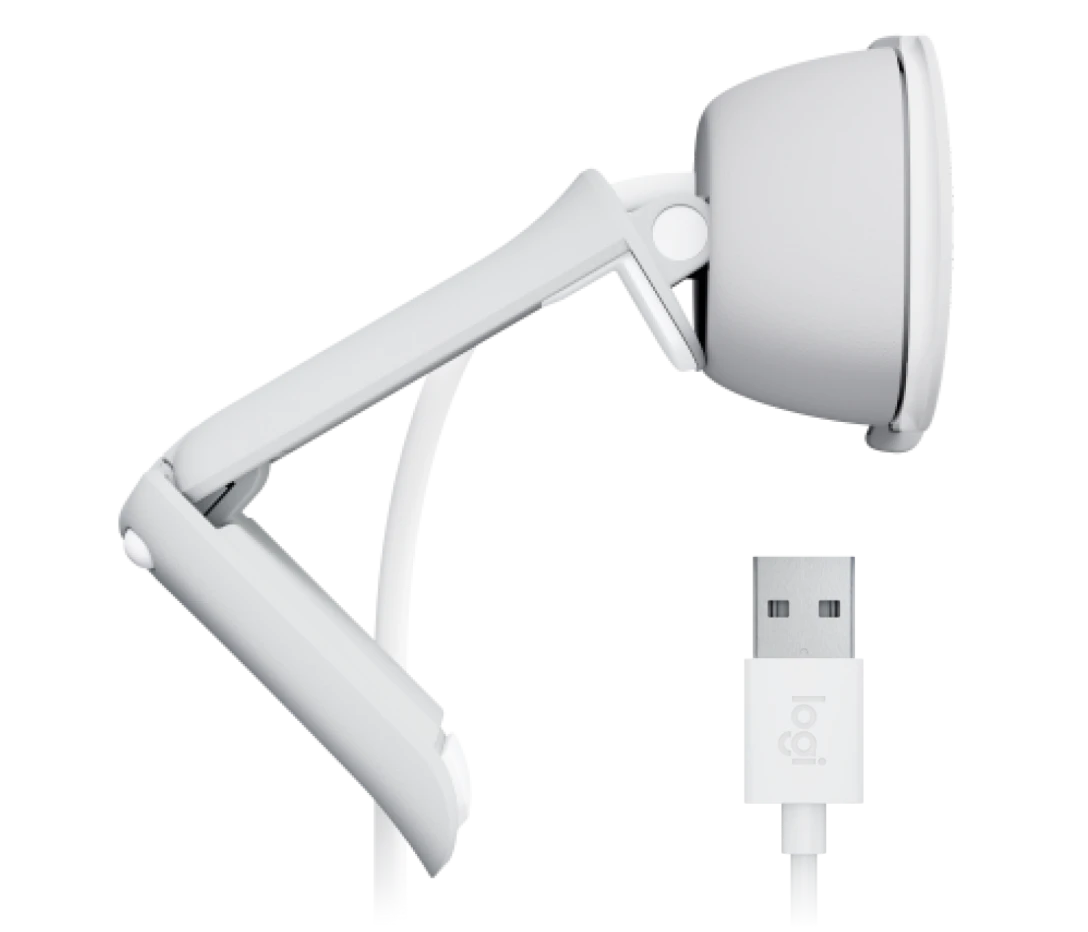 Logitech Brio 100 Full HD Webcam - White