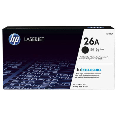 HP 26A Black Toner Cartridge - 3.1K Pages / Black Color / Toner Cartridge