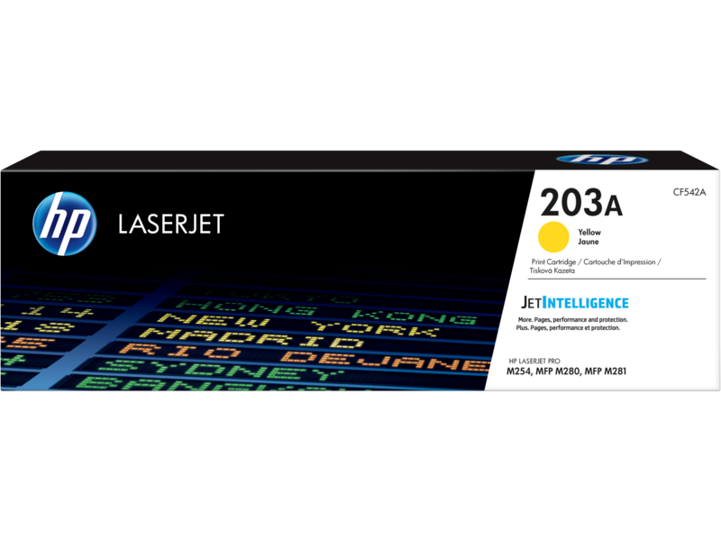HP 203A Yellow Color - 1,300 pages / Yellow Color / Toner Cartridge
