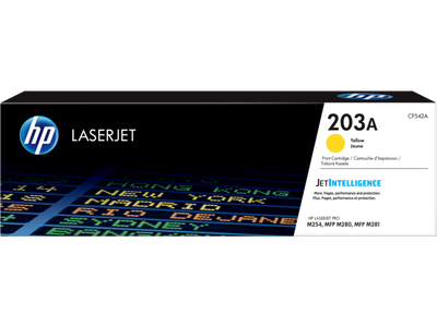 HP 203A Yellow Color - 1,300 pages / Yellow Color / Toner Cartridge