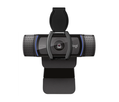 كاميرا ويب Logitech C920S Pro HD - 1080p / 30 إطارًا في الثانية / USB 2.0 / أسود - كاميرا ويب