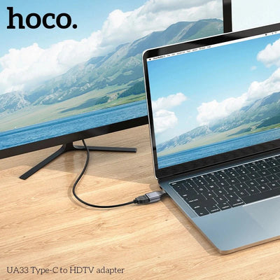 Hoco UA33 Type - C to HDMI Converter – 4K HDTV Display Adapter for USB - C Devices - Saif Al Najmi KwOTG / ConnectorsHocoSaif Al Najmi KwHoco UA33 Type - C to HDMI Converter – 4K HDTV Display Adapter for USB - C Devices - Saif Al Najmi Kw