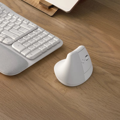 Logitech Lift Bluetooth Vertical Ergonomic Mouse - Off-White