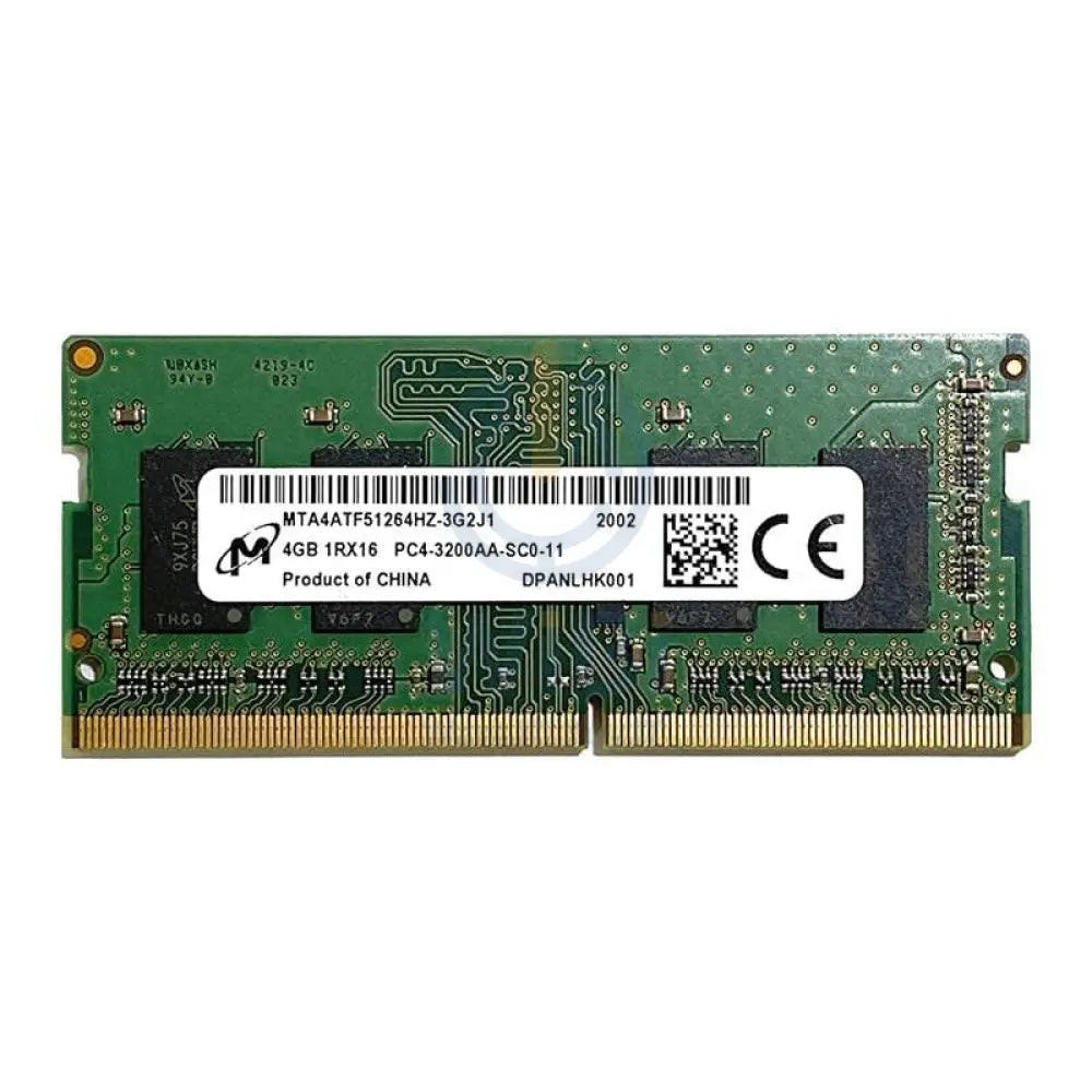 وحدة ذاكرة Micron Notebook - 4 جيجابايت / DDR4 / 260 دبوسًا / 3200 ميجاهرتز / مفتوحة
