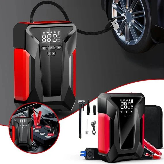 Multi - Functional Car Jump Starter with air compressor 39800mAh 8L - Saif Al Najmi KwAir PumpSaif Al Najmi KwSaif Al Najmi KwMulti - Functional Car Jump Starter with air compressor 39800mAh 8L - Saif Al Najmi Kw