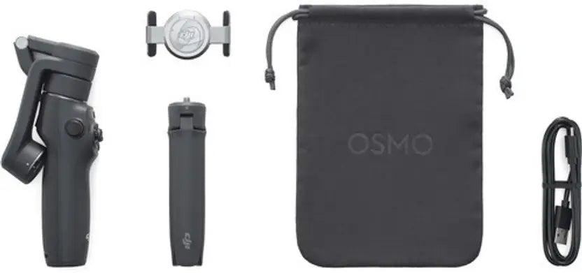 مثبت جيمبال للهواتف الذكية DJI OSMO Mobile 6 - 4x / 1080P / بلوتوث - أسود