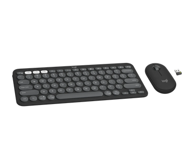 Logitech Pebble 2 Keyboard Mouse Combo - Tonal Graphite (Eng/Arb)