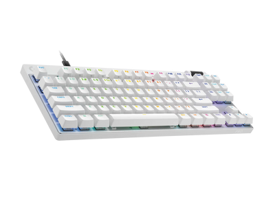Logitech G Pro X TKL RAPID Gaming Keyboard - Wired / LINEAR / White