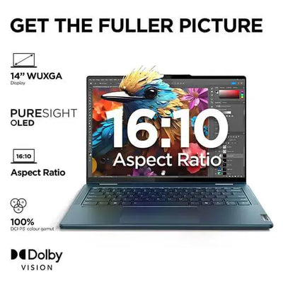Lenovo Yoga 7 2-in-1 Gen 9 - 14.0" WUXGA Touch / Ultra 5 125H / 16GB / 512GB (NVMe M.2 SSD) / Win 11 Home / Arb/Eng / 2YW / Lenovo Yoga 14-inch Sleeve / Lenovo Digital Pen / Storm Grey - Laptop