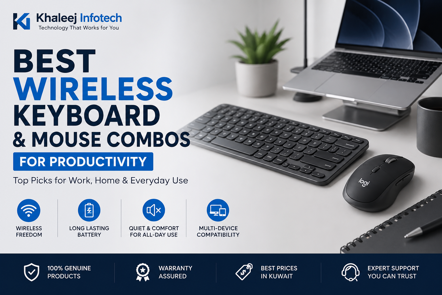 Best Wireless Keyboard and Mouse Combo for Productivity in Kuwait