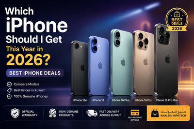 Which iPhone should I get in 2026 Compare iPhone 17, 17 Pro, 17 Pro Max, 16 Pro & more. Find the best iPhone deals in Kuwait at Khaleej Infotech
