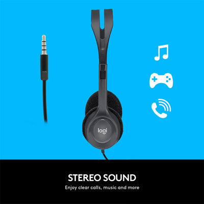 Logitech H111 - 3.5mm / Wired / 20Hz to 20KHz / Stereo