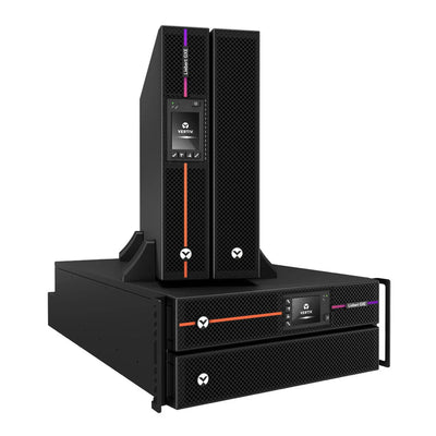 Vertiv Liebert GXE 6000VA (6000W) Rack / Tower (4U) double-conversion UPS with Additional Compatible External Battery Cabinet (In total 2 Batteries) -  Bundle Offer