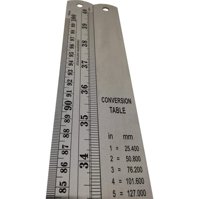 100Cm Ruler Metal Stainless Steel
