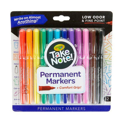 12 CT PERMANENT MARKERS WATERBASED