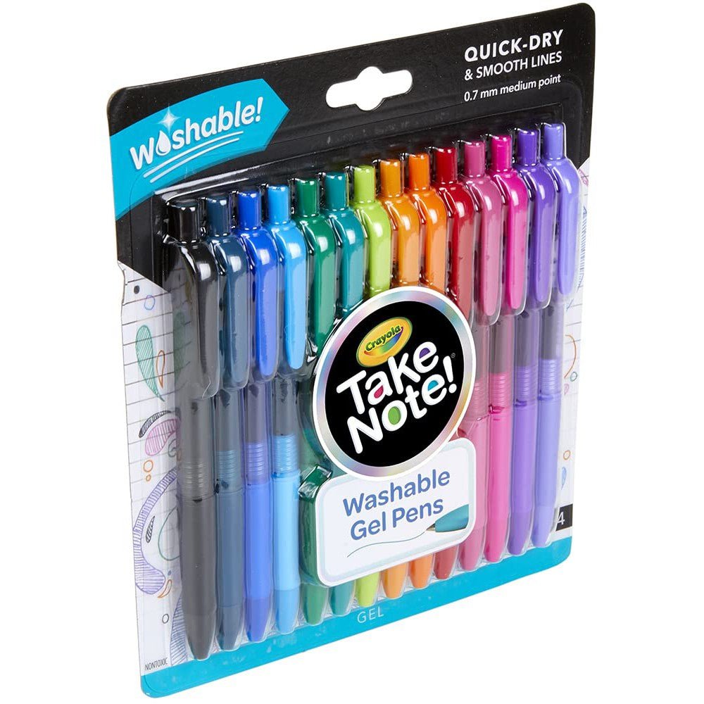 14 CT TAKE NOTE WASHABLE GEL PENS