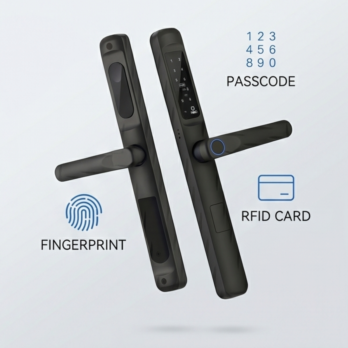 Ultimate 4-in-1 Smart Door Lock with Fingerprint & Tuya App Control