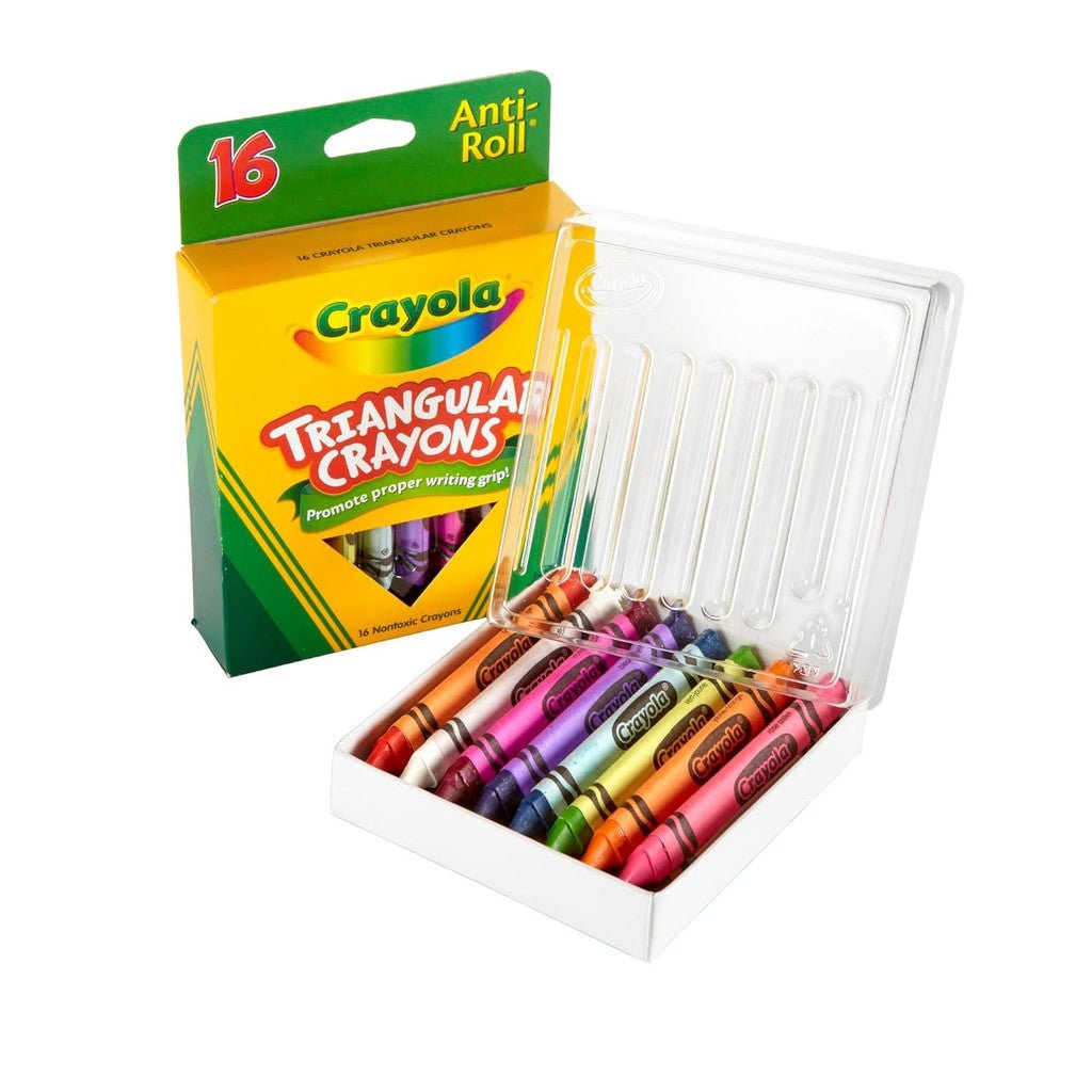 16 ct triangular Crayons