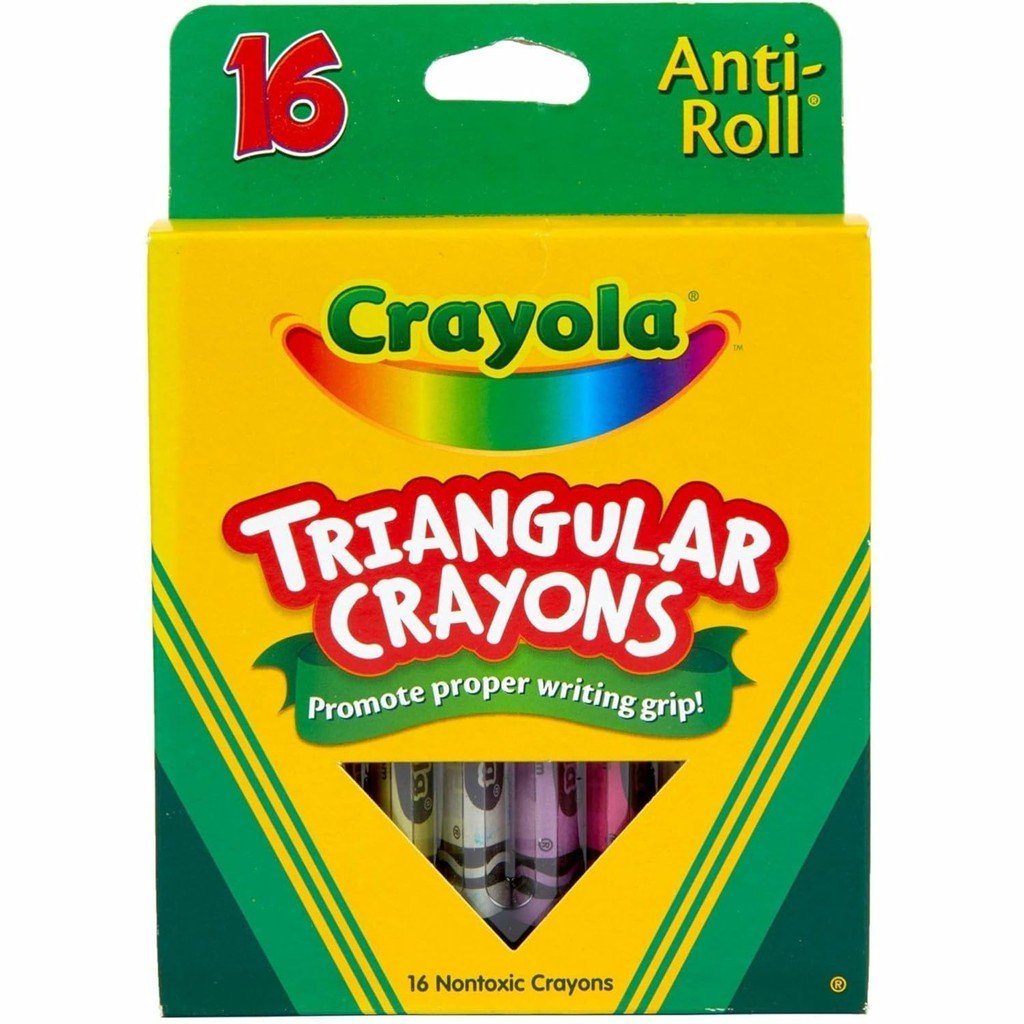 16 ct triangular Crayons