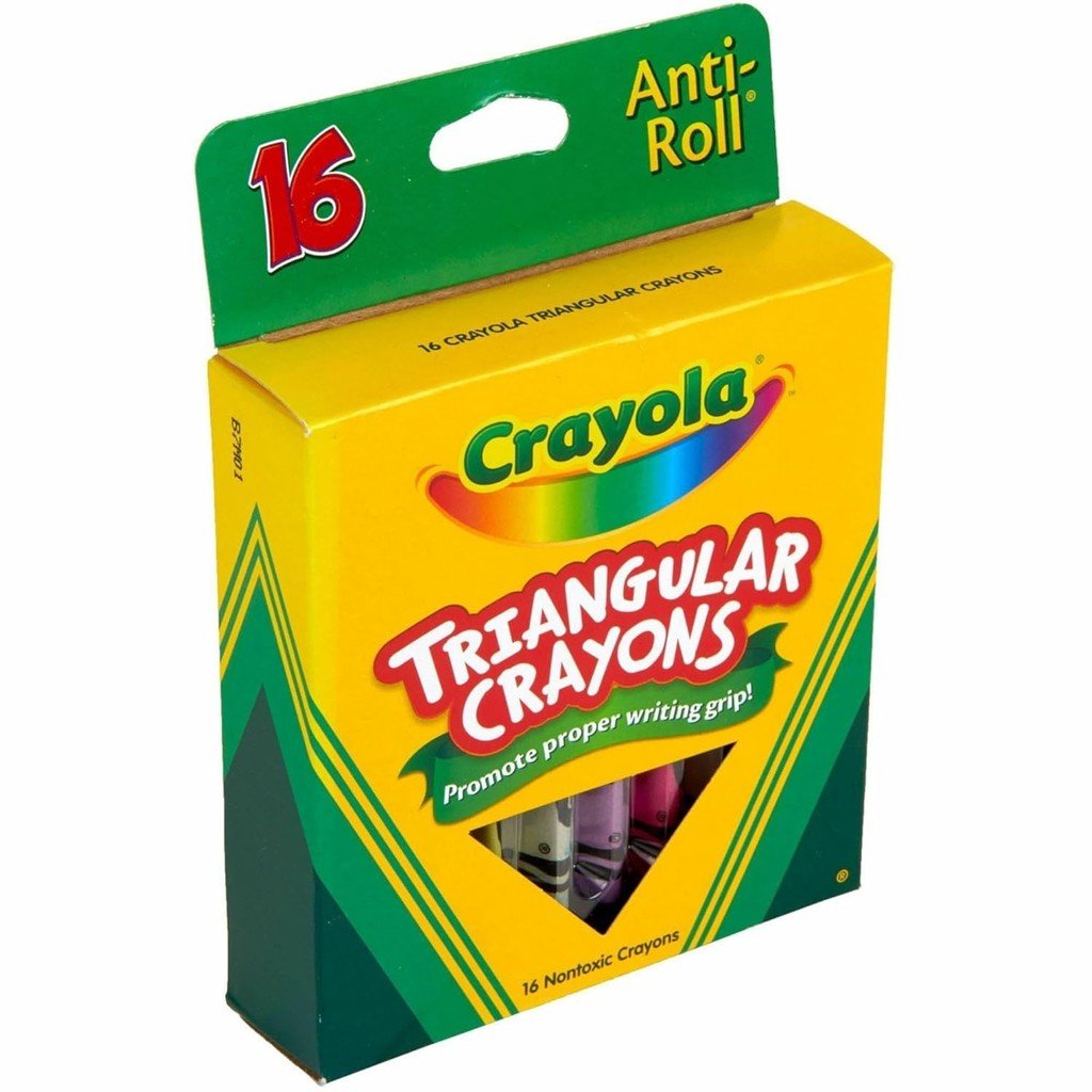 16 ct triangular Crayons