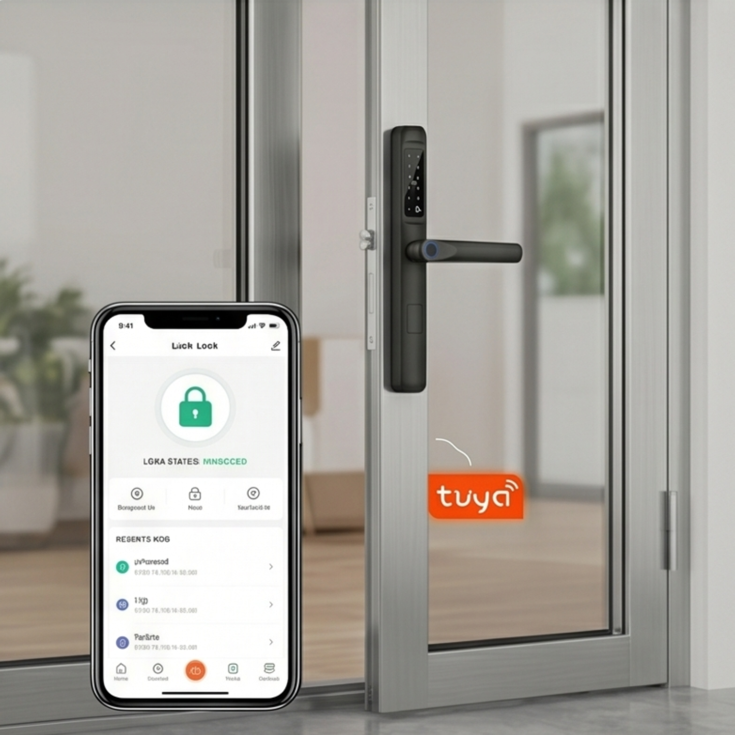 Ultimate 4-in-1 Smart Door Lock with Fingerprint & Tuya App Control