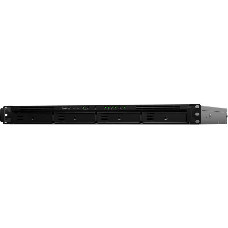 Synology RackStation RS822+ - SATA / 4-Bays / eSATA / USB / LAN / Rack (1U) (مع مجموعة قضبان التثبيت)