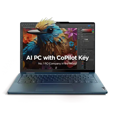 Lenovo Yoga 7 2-in-1 Gen 9 - 14.0" WUXGA Touch / Ultra 5 125H / 16GB / 512GB (NVMe M.2 SSD) / Win 11 Home / Arb/Eng / 2YW / Lenovo Yoga 14-inch Sleeve / Lenovo Digital Pen / Storm Grey - Laptop